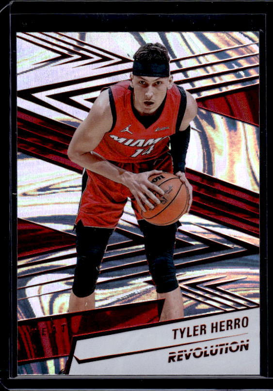 2024-25 Panini Revolution #53 Tyler Herro Red Swirl