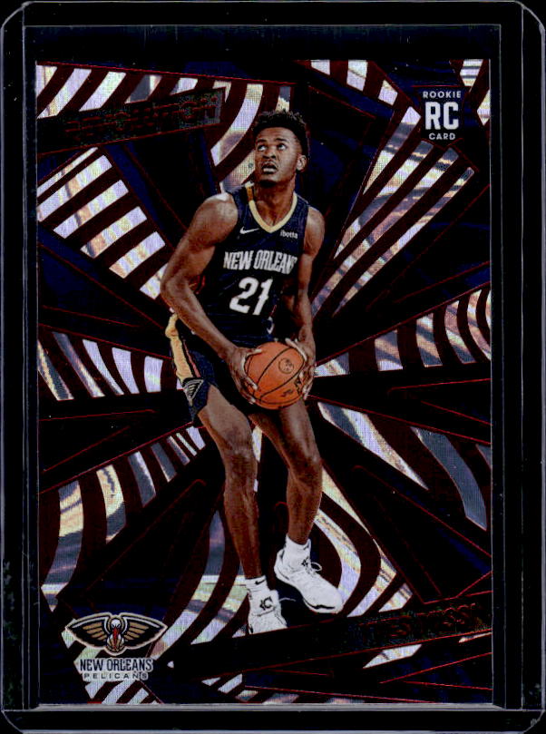2024-25 Panini Revolution #149 Yves Missi Red Swirl