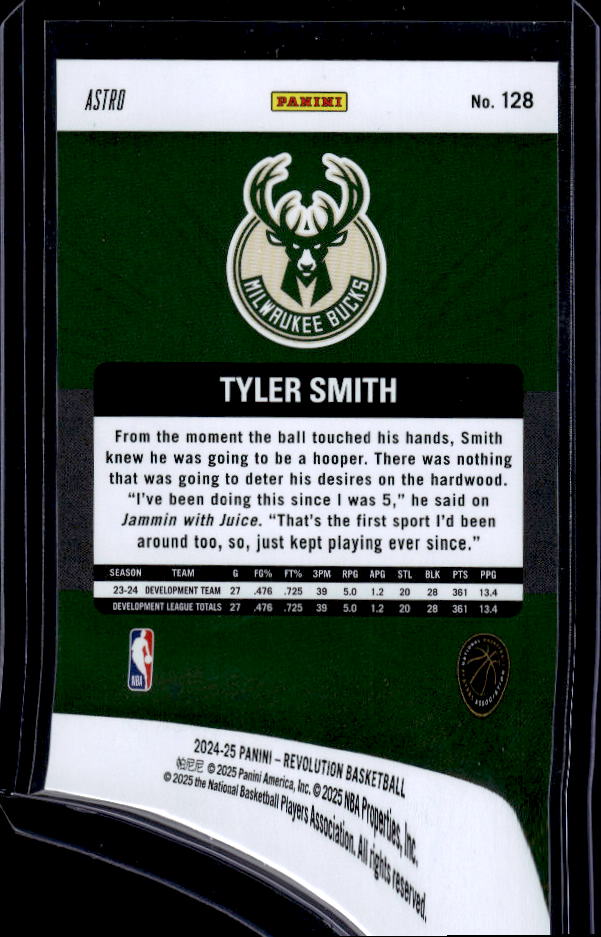 2024-25 Panini Revolution #128 Tyler Smith Astro