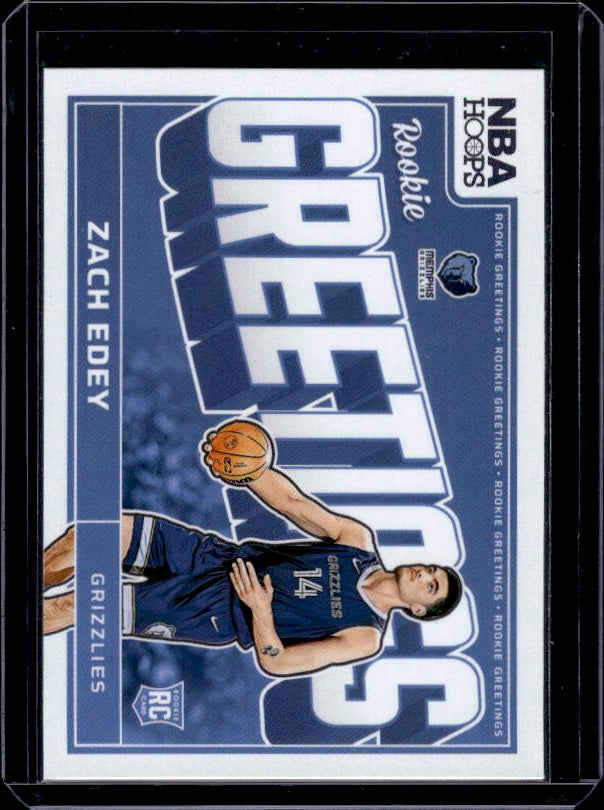 2024-25 Hoops #4 Zach Edey Rookie Greetings