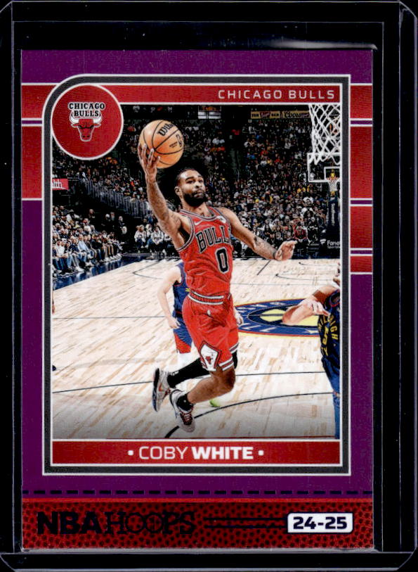 2024-25 Hoops #43 Coby White Purple