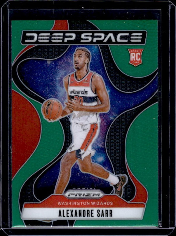2024-25 Panini Prizm #9 Alexandre Sarr Deep Space Prizms Green