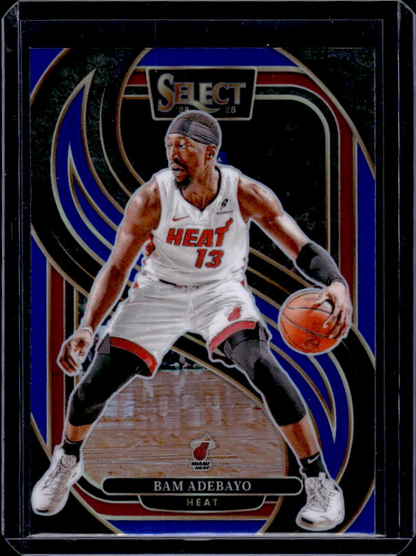 2024-25 Panini Select #163 Bam Adebayo Blue Prizm
