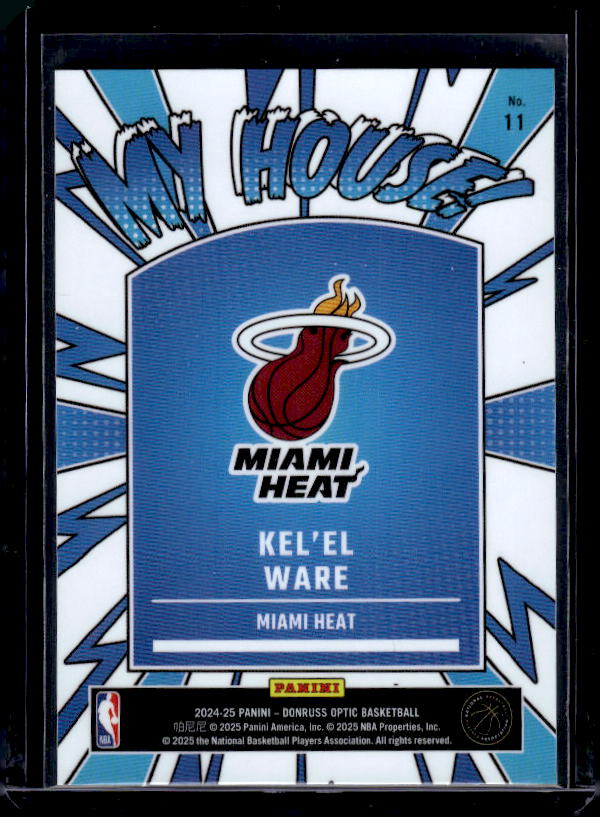 2024-25 Donruss Optic #11 Kel'el Ware My House