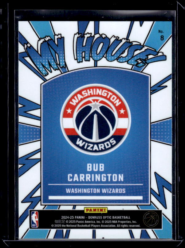 2024-25 Donruss Optic #8 Bub Carrington My House