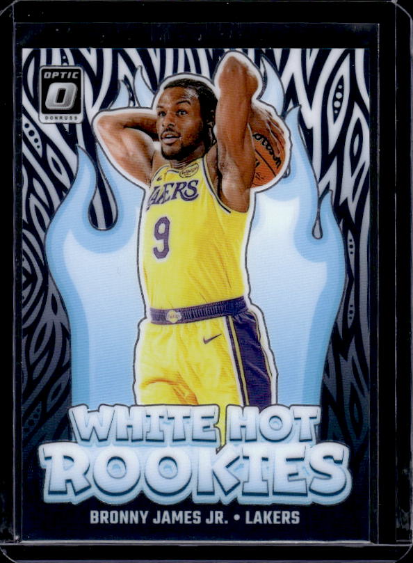 2024-25 Donruss Optic #15 Bronny James Jr. White Hot Rookies