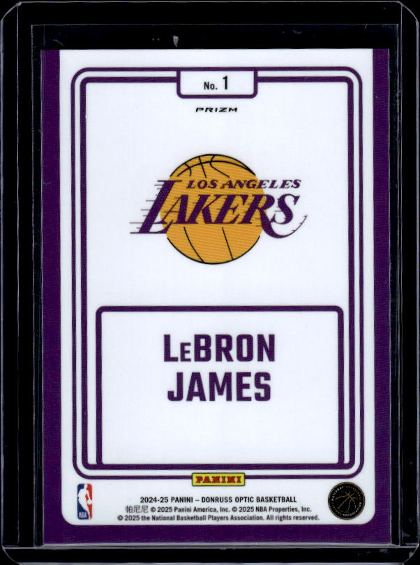 2024-25 Donruss Optic #1 LeBron James Winner Stays Holo