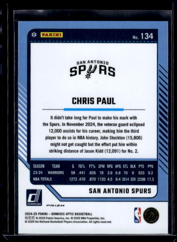 2024-25 Donruss Optic #134 Chris Paul Holo