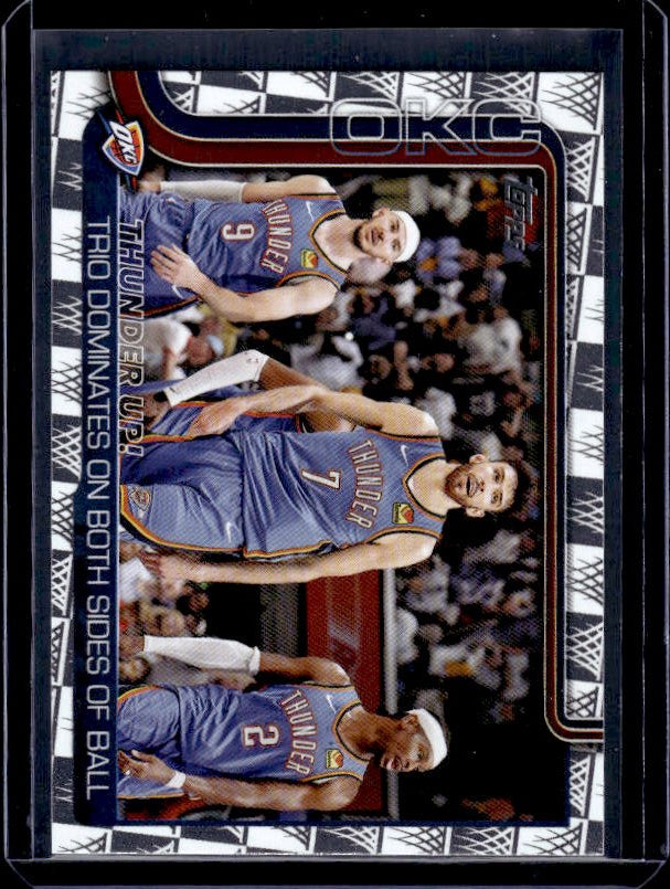2025-26 Topps #288 Thunder Up!: Trio Dominates... Season Tip Off