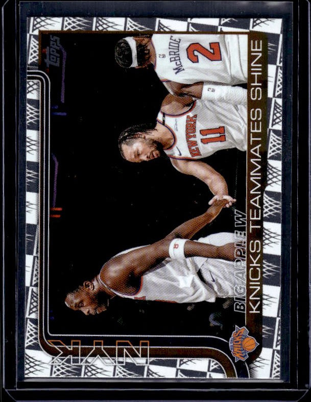 2025-26 Topps #274 Big Apple W: Knicks Teammates Shine Season Tip Off