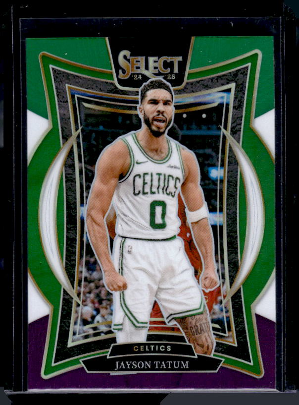 2024-25 Panini Select #2 Jayson Tatum Green White Purple Prizm