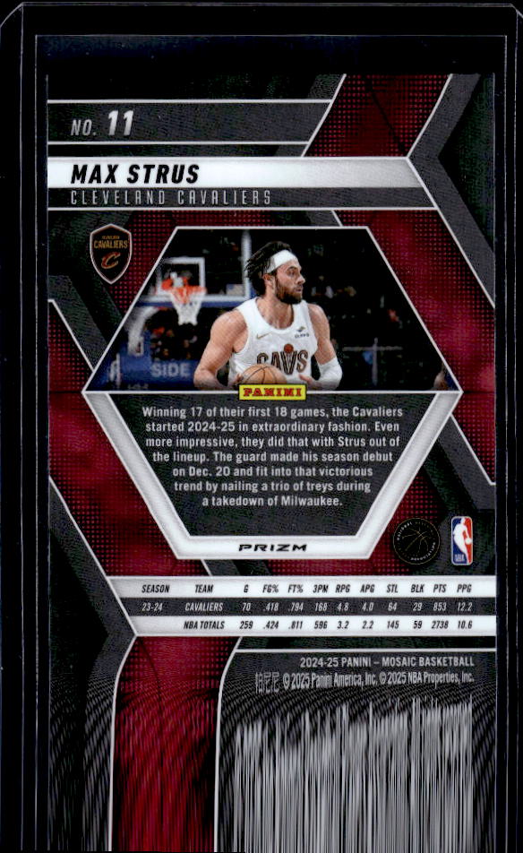2024-25 Panini Mosaic #11 Max Strus Green Mosaic