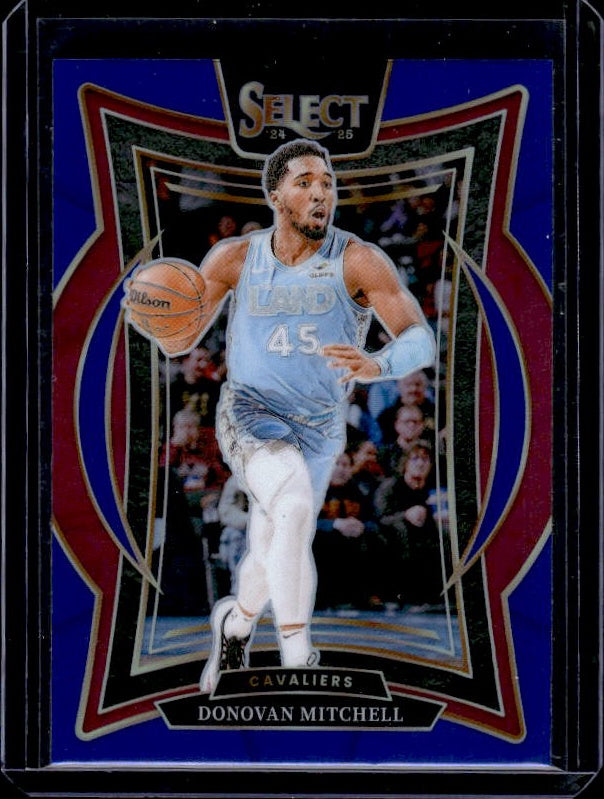 2024-25 Panini Select #21 Donovan Mitchell Blue Prizm