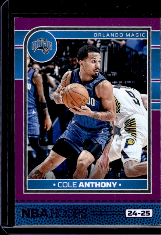 2024-25 Hoops #178 Cole Anthony Purple