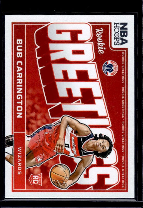 2024-25 Hoops #11 Bub Carrington Rookie Greetings