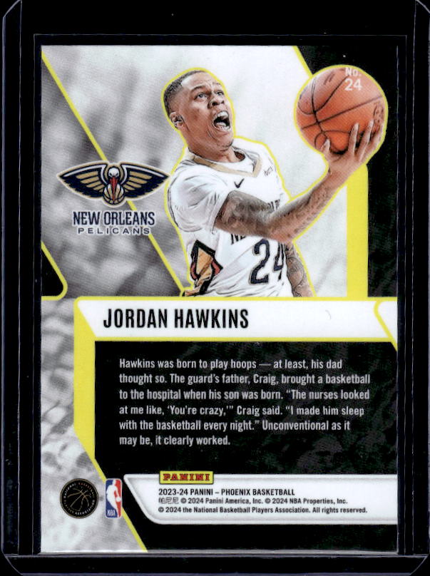2023-24 Panini Phoenix #24 Jordan Hawkins Fade To Black