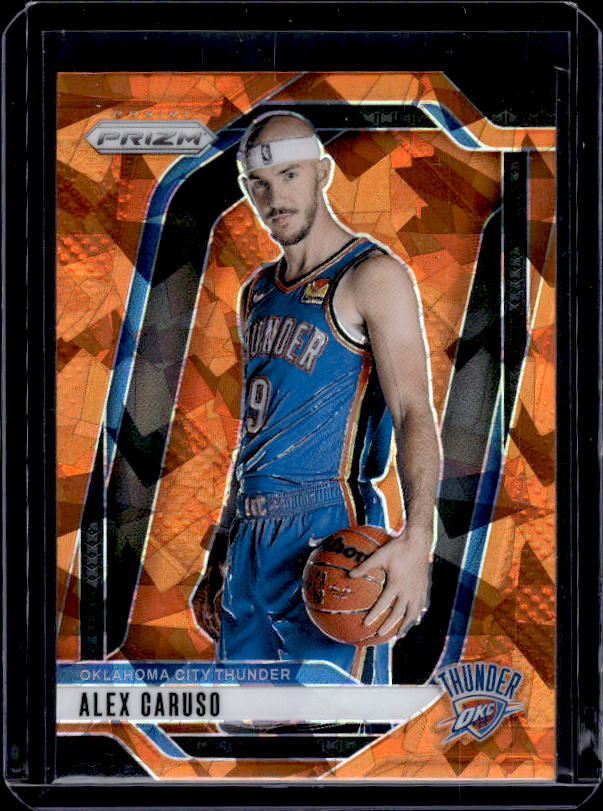 2024-25 Panini Prizm #83 Alex Caruso Prizms Orange Ice