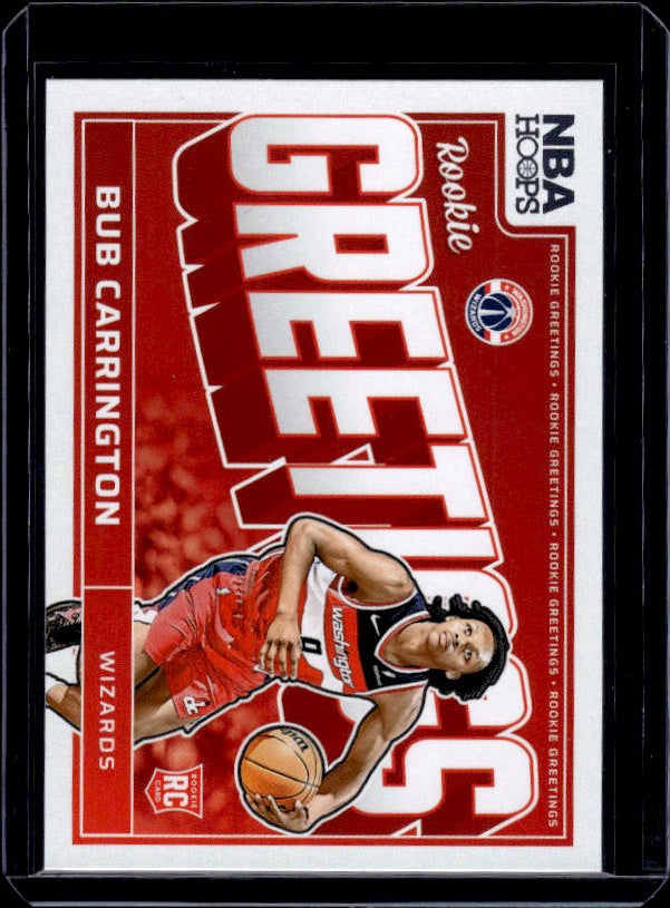 2024-25 Hoops #11 Bub Carrington Rookie Greetings