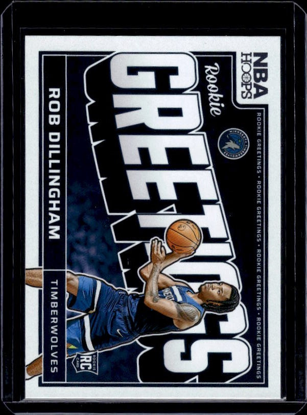 2024-25 Hoops #10 Rob Dillingham Rookie Greetings