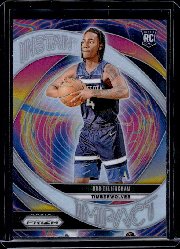 2024-25 Panini Prizm #8 Rob Dillingham Instant Impact Prizms Silver