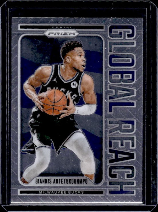 2024-25 Panini Prizm #4 Giannis Antetokounmpo Global Reach