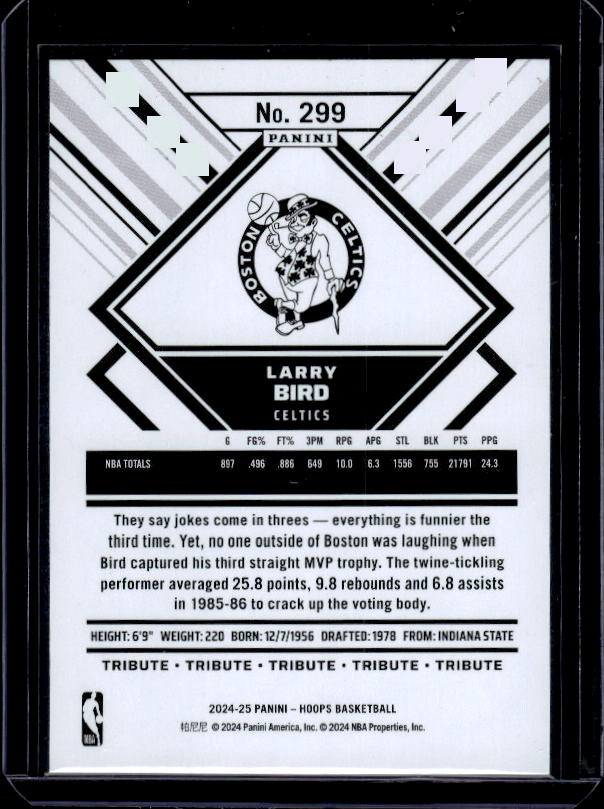 2024-25 Hoops #299 Larry Bird