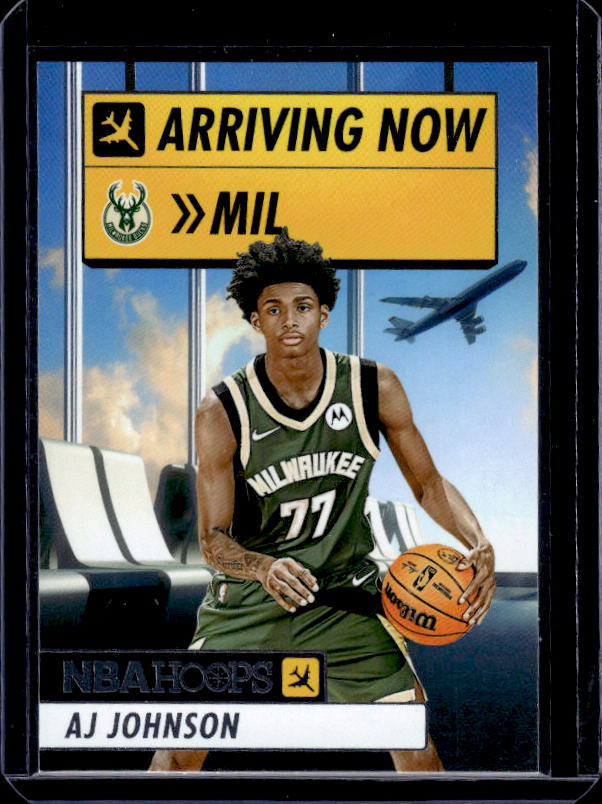 2024-25 Hoops #19 AJ Johnson Arriving Now