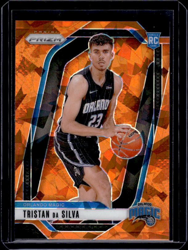 2024-25 Panini Prizm #256 Tristan da Silva Prizms Orange Ice