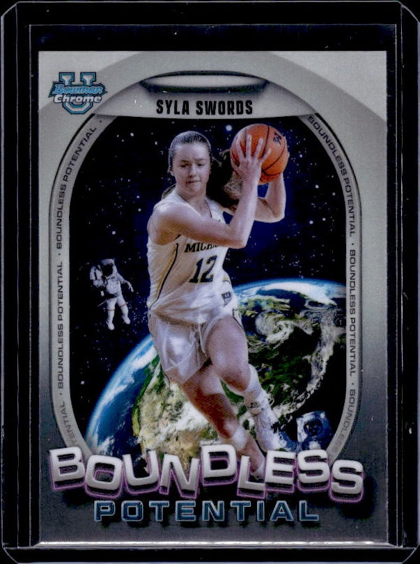 2024-25 Bowman University Chrome #BP-19 Syla Swords Boundless Potential