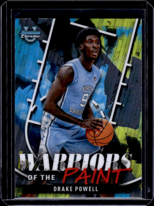 2024-25 Bowman University Chrome #WP-15 Drake Powell Warriors in the Paint