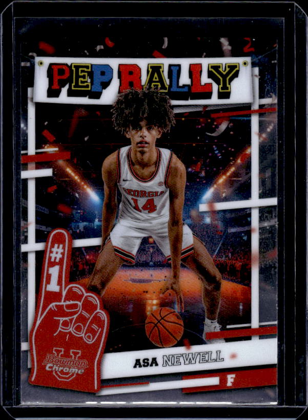 2024-25 Bowman University Chrome #PR-3 Asa Newell Pep Rally