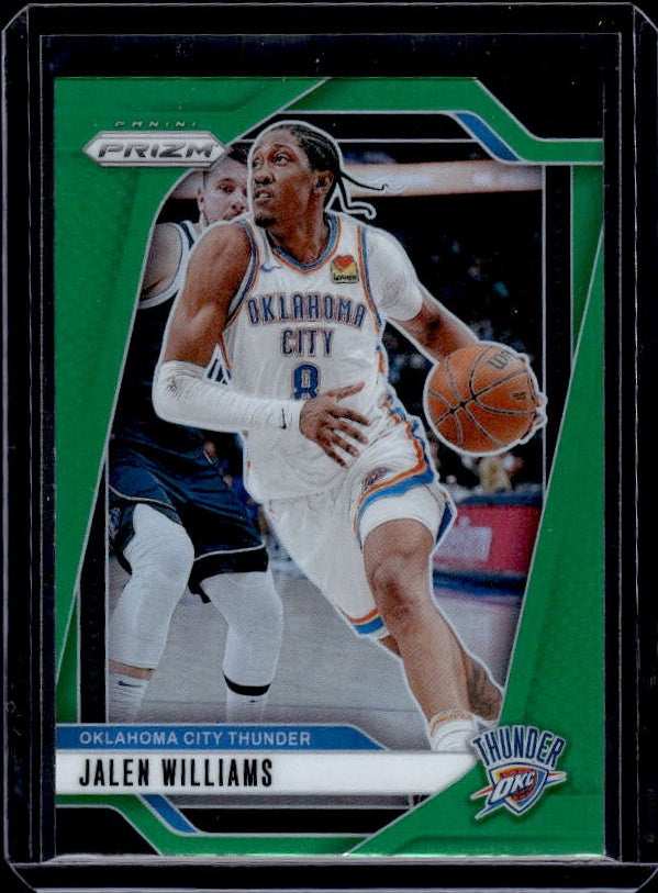 2024-25 Panini Prizm #65 Jalen Williams Prizms Green
