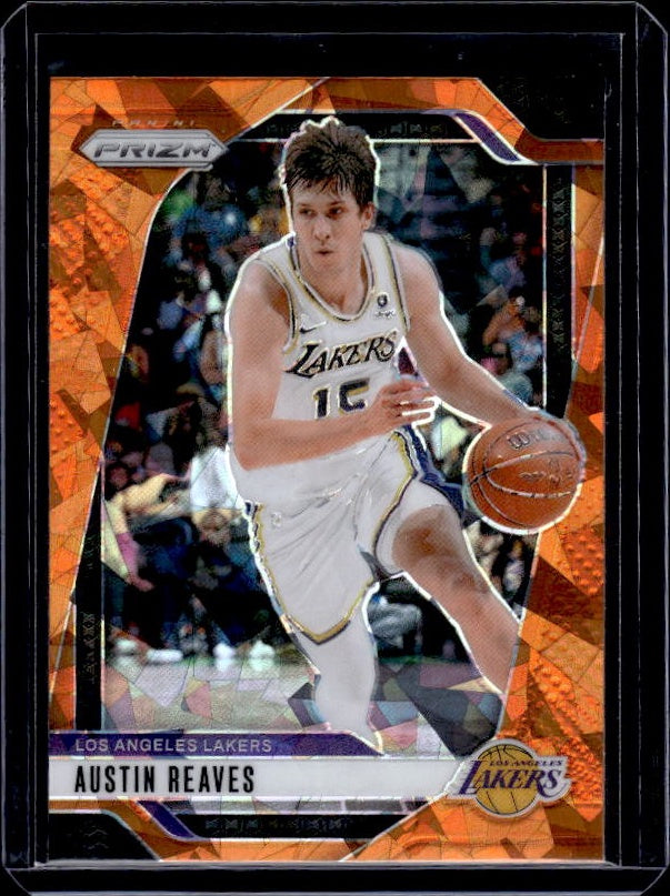 2024-25 Panini Prizm #26 Austin Reaves Prizms Orange Ice