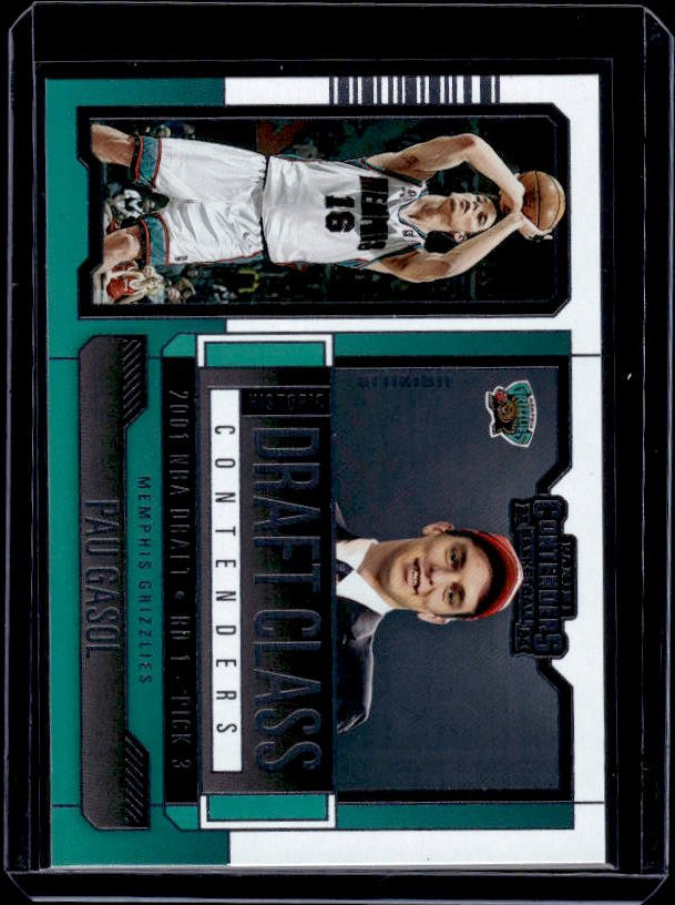 2023-24 Panini Contenders #14 Pau Gasol Historic Draft Class Contenders