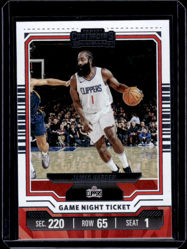 2023-24 Panini Contenders #1 James Harden Game Night Ticket