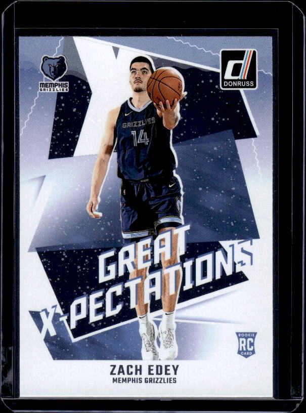 2024-25 Donruss #13 Zach Edey Great X-Pectations