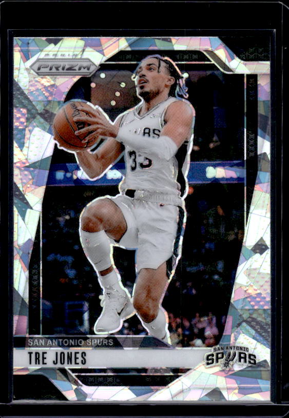 2024-25 Panini Prizm #61 Tre Jones Prizms Ice