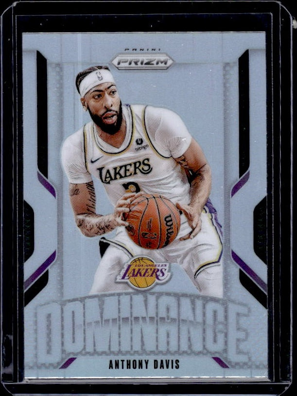 2024-25 Panini Prizm #25 Anthony Davis Dominance Prizms Silver