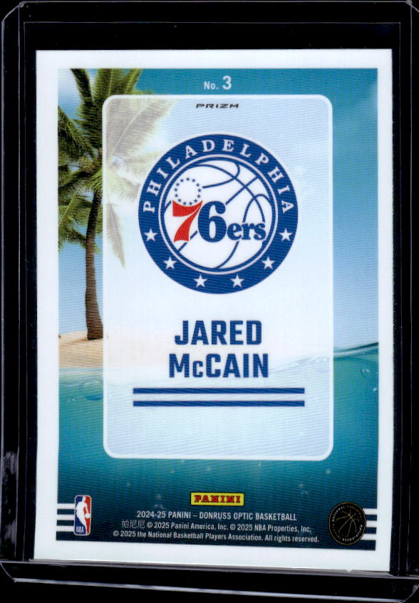 2024-25 Donruss Optic #3 Jared McCain Splash! Holo