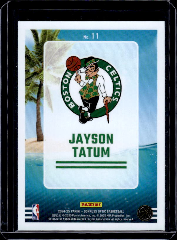 2024-25 Donruss Optic #11 Jayson Tatum Splash!
