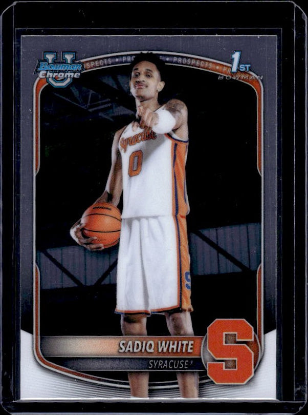 2025-26 Bowman #BCP-41 Sadiq White Jr. Chrome Prospects