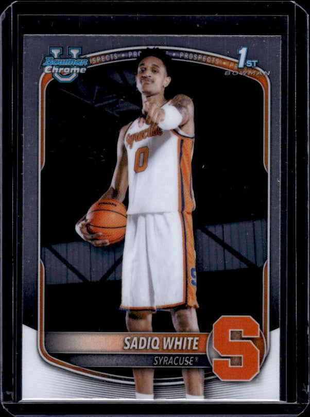 2025-26 Bowman #BCP-41 Sadiq White Jr. Chrome Prospects