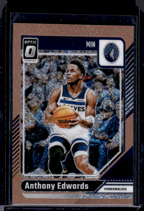 2024-25 Donruss Optic #31 Anthony Edwards Copper Glitter #/99