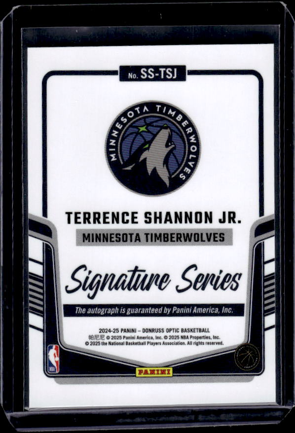 2024-25 Donruss Optic #SS-TSJ Terrence Shannon Jr. Signature Series