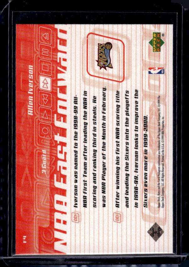1999-00 Upper Deck Retro #F4 Allen Iverson Fast Forward