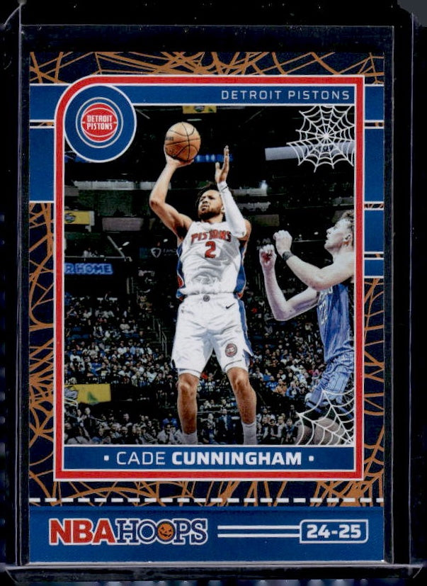 2024-25 Hoops Haunted Hoops #209 Cade Cunningham Holo Webs