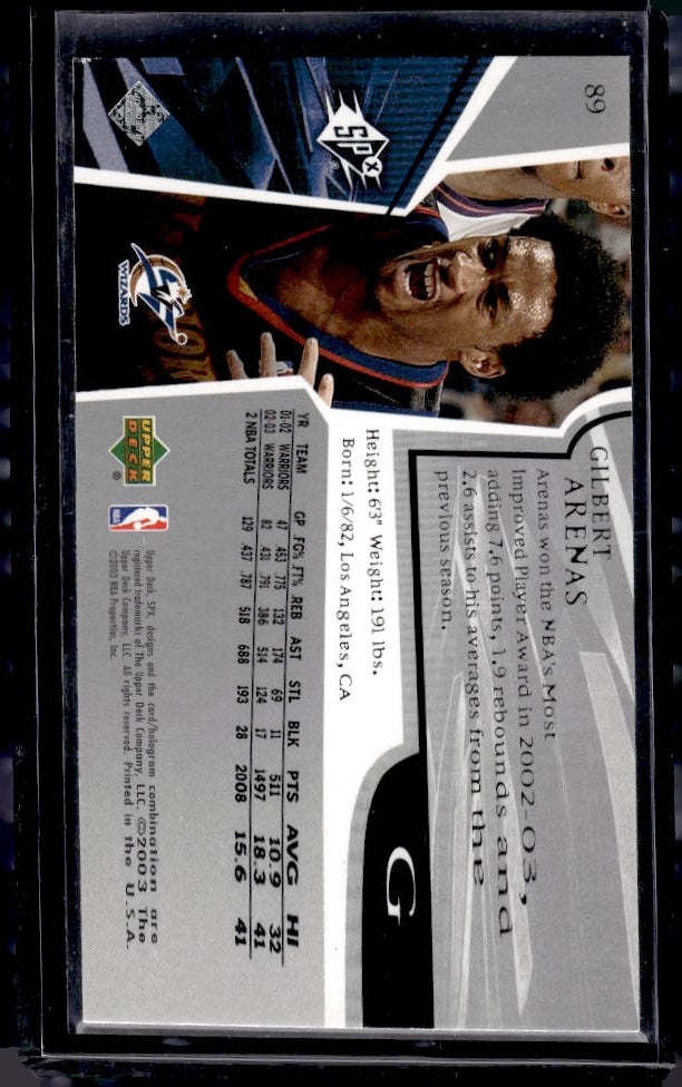 2003-04 SPx #89 Gilbert Arenas