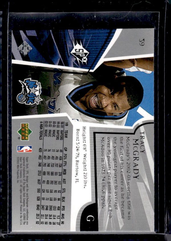 2003-04 SPx #59 Tracy McGrady