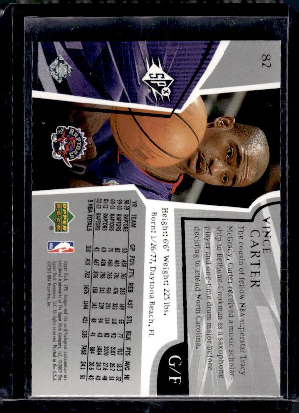 2003-04 SPx #82 Vince Carter