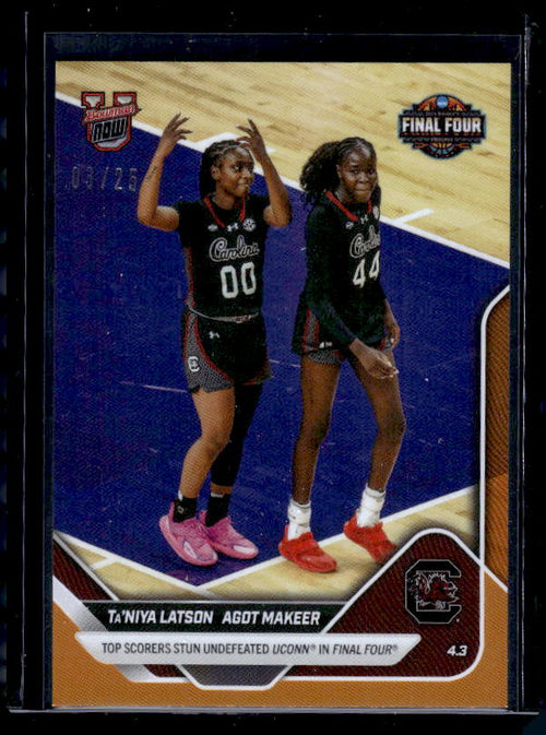 #122 Ta'niya Latson Agot Maker Topps Now Orange /25